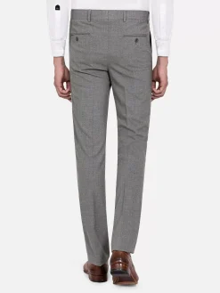 Wam Denim Slim Fit Textured Anthracite Pantalon| Pantalons