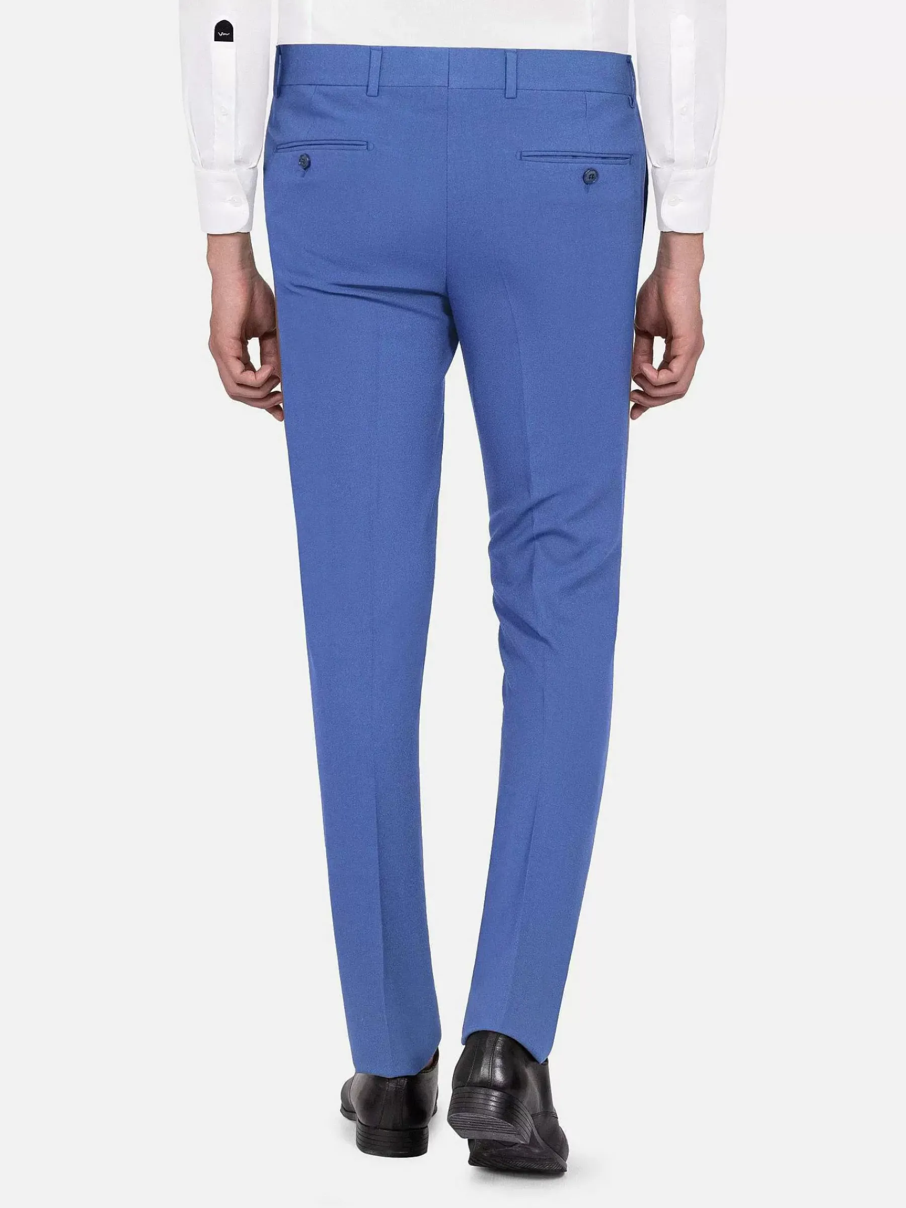Wam Denim Slim Fit Textured Indigo Pantalon| Pantalons