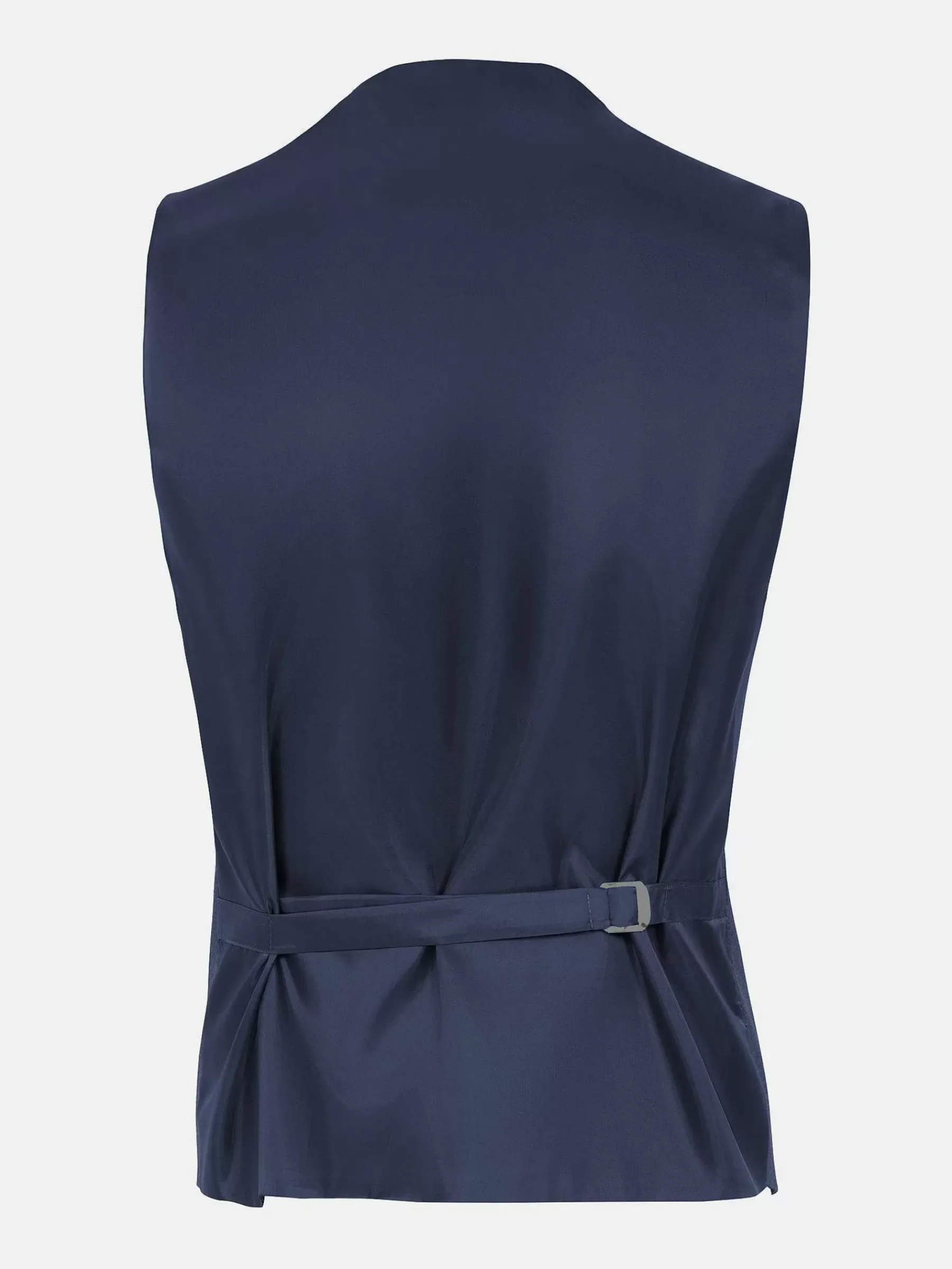 Wam Denim Slim Fit Textured Navy Gilet| Gilets
