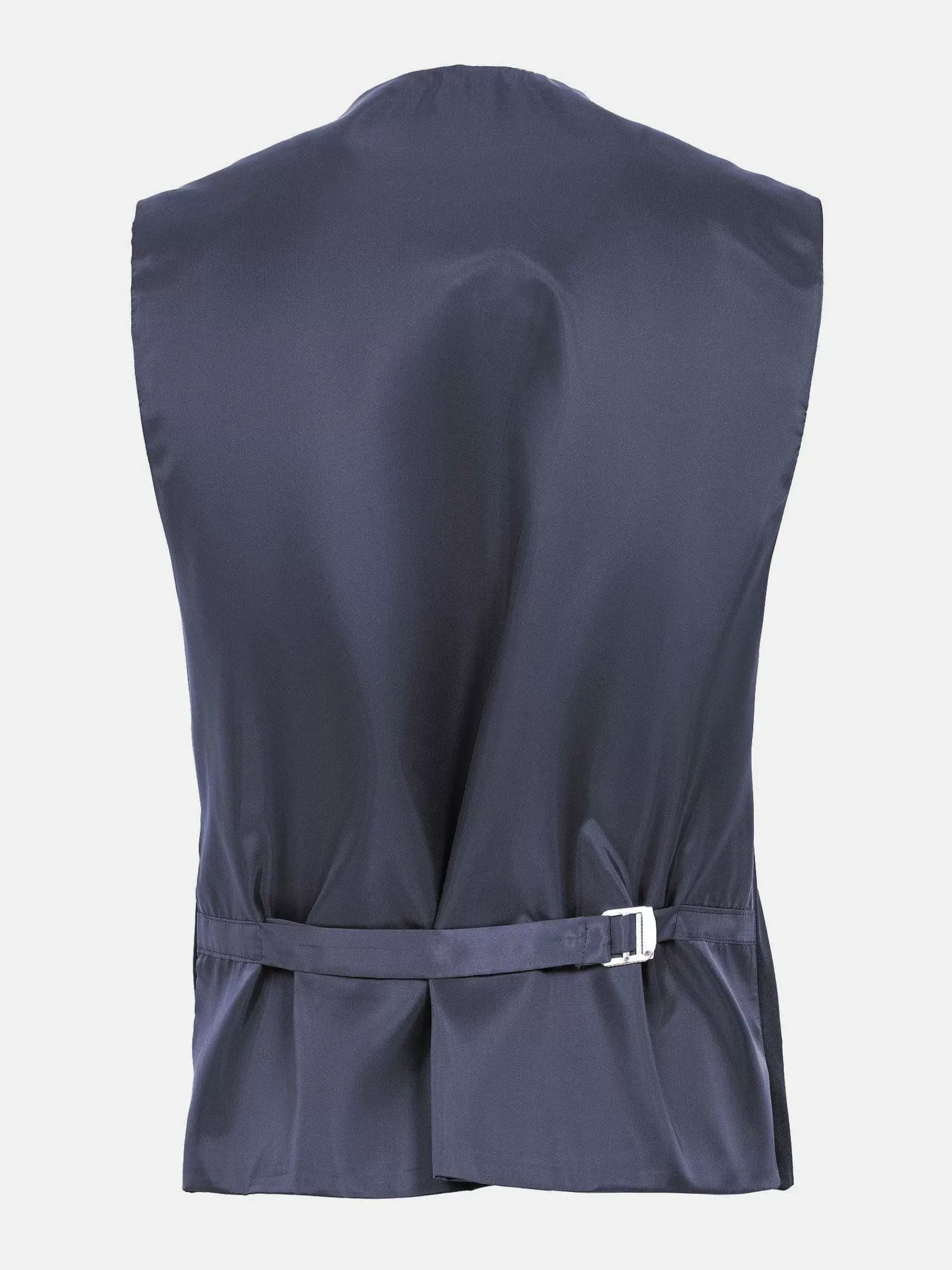 Wam Denim Slim Fit Textured Navy Gilet| Gilets