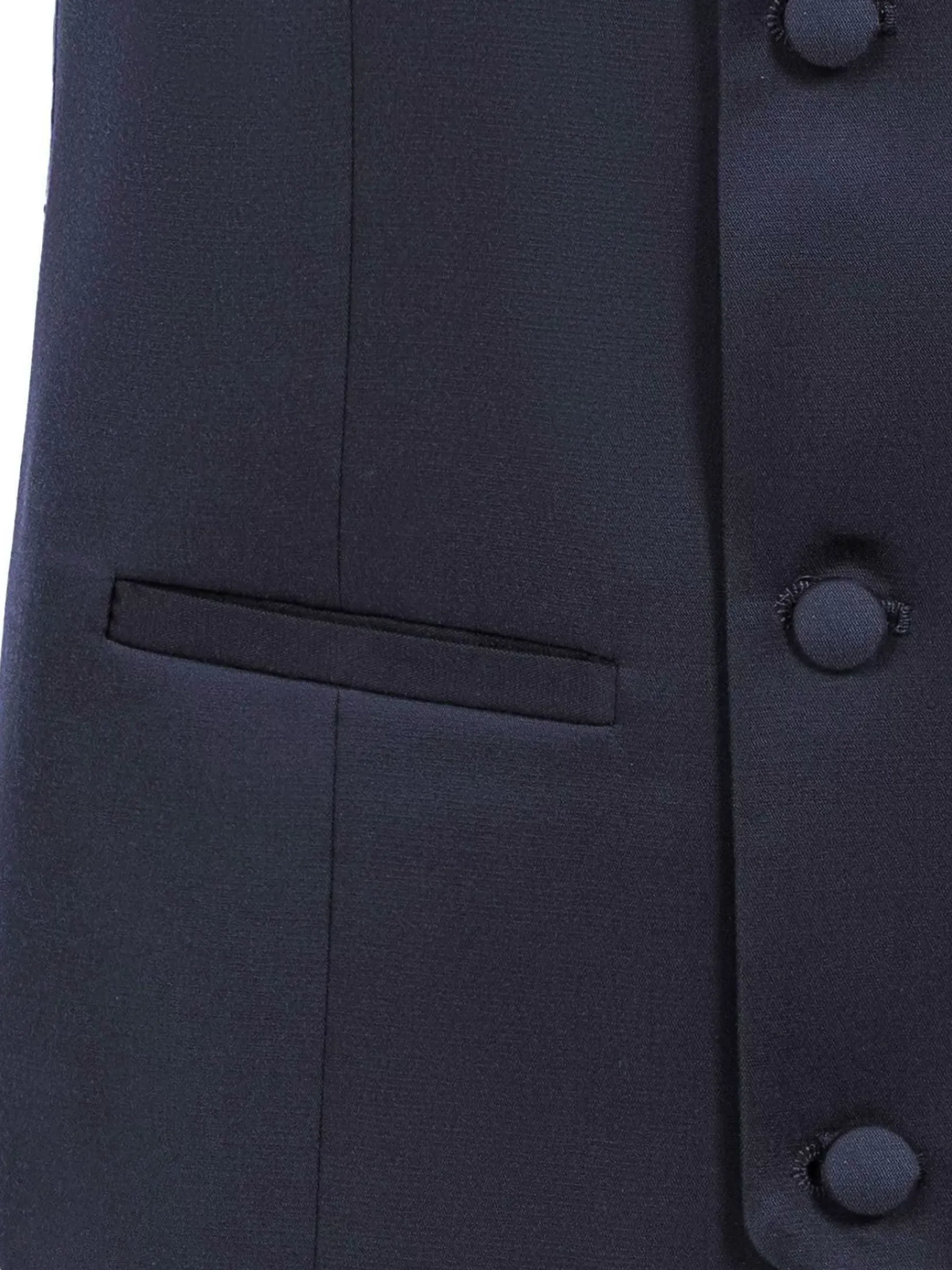 Wam Denim Slim Fit Textured Navy Gilet| Gilets