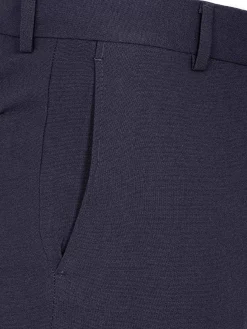 Wam Denim Slim Fit Textured Navy Pantalon| Pantalons