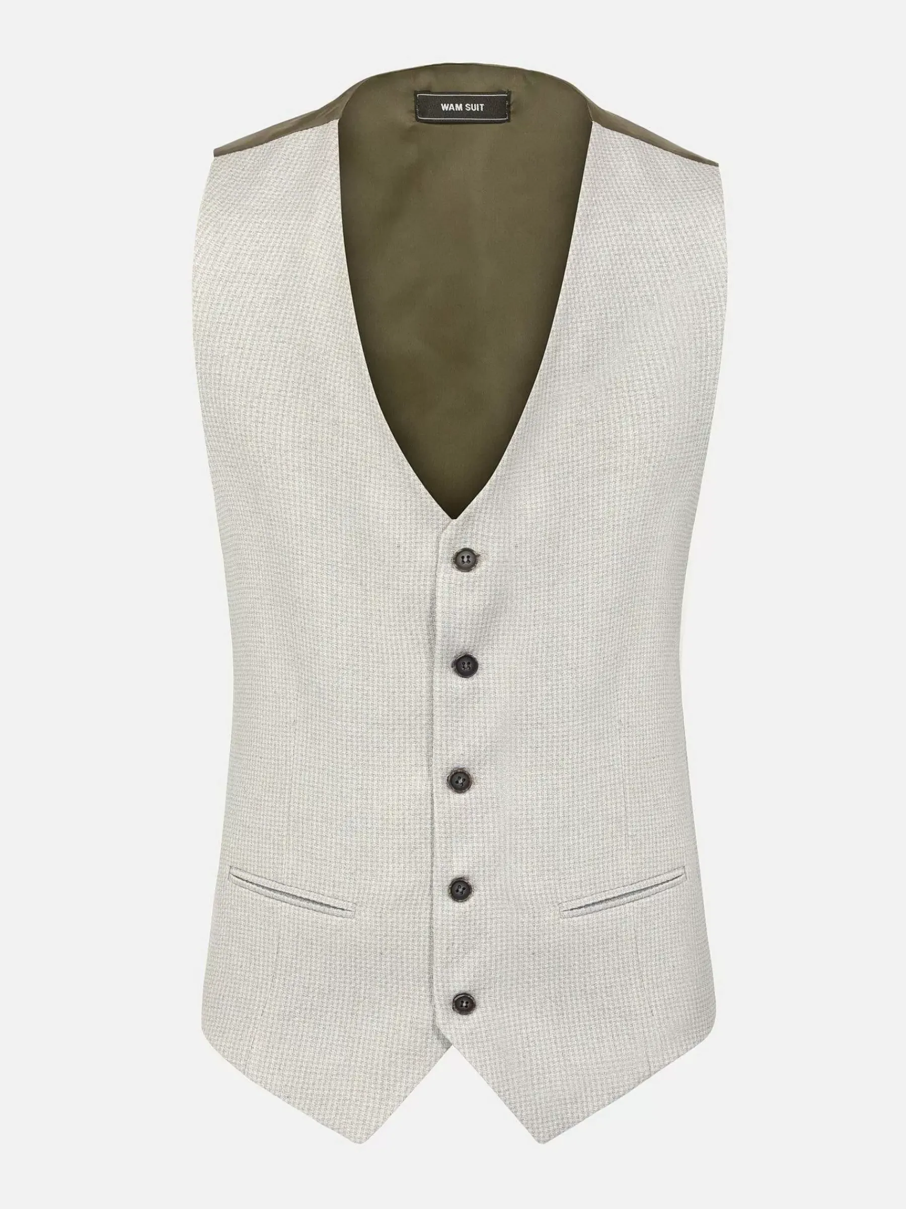 Wam Denim Suit Gilet 70113 Nicola Light Grey| Gilets