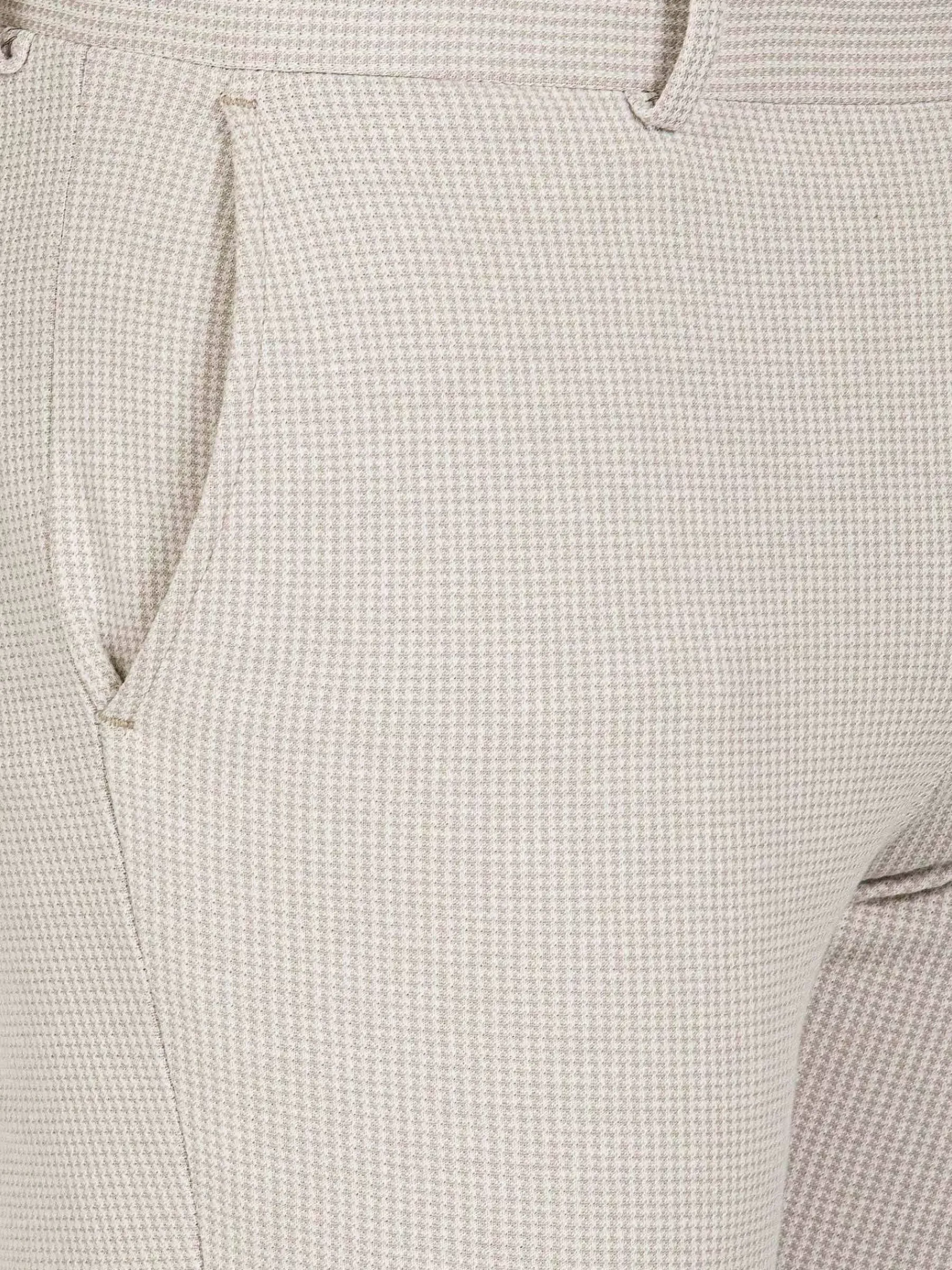 Wam Denim Sur Mer Slim Fit Beige Pantalon| Pantalons