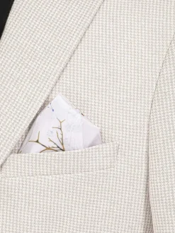 Wam Denim Sur Mer Slim Fit Single Breasted Beige Colbert| Colberts