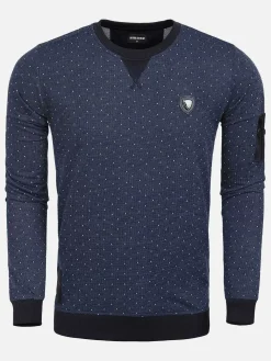 Wam Denim Sweater 76266 Kansas City Navy| Sweaters