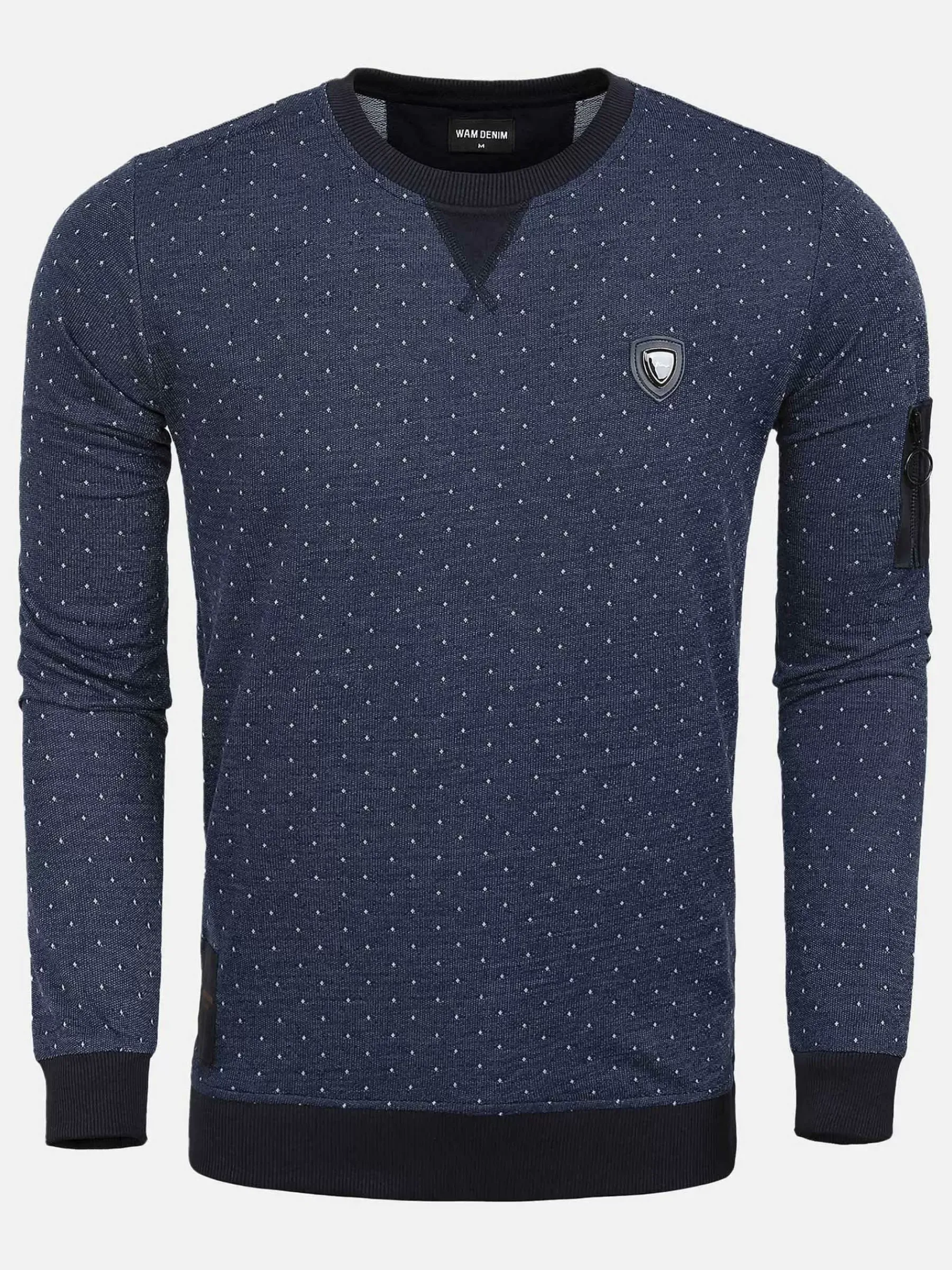 Wam Denim Sweater 76266 Kansas City Navy| Sweaters