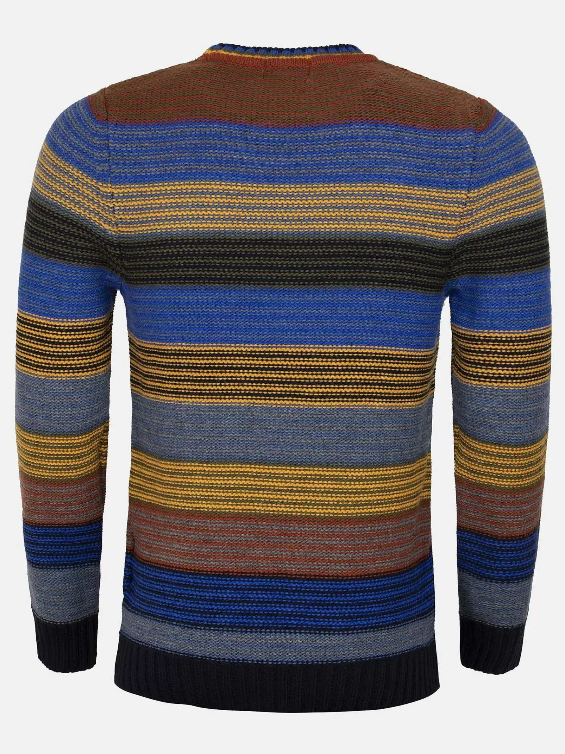 Wam Denim Sweater 77517 Puebla Royal Blue Yellow| Truien