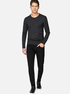 Wam Denim Sweater Sender Anthracite| Sweaters