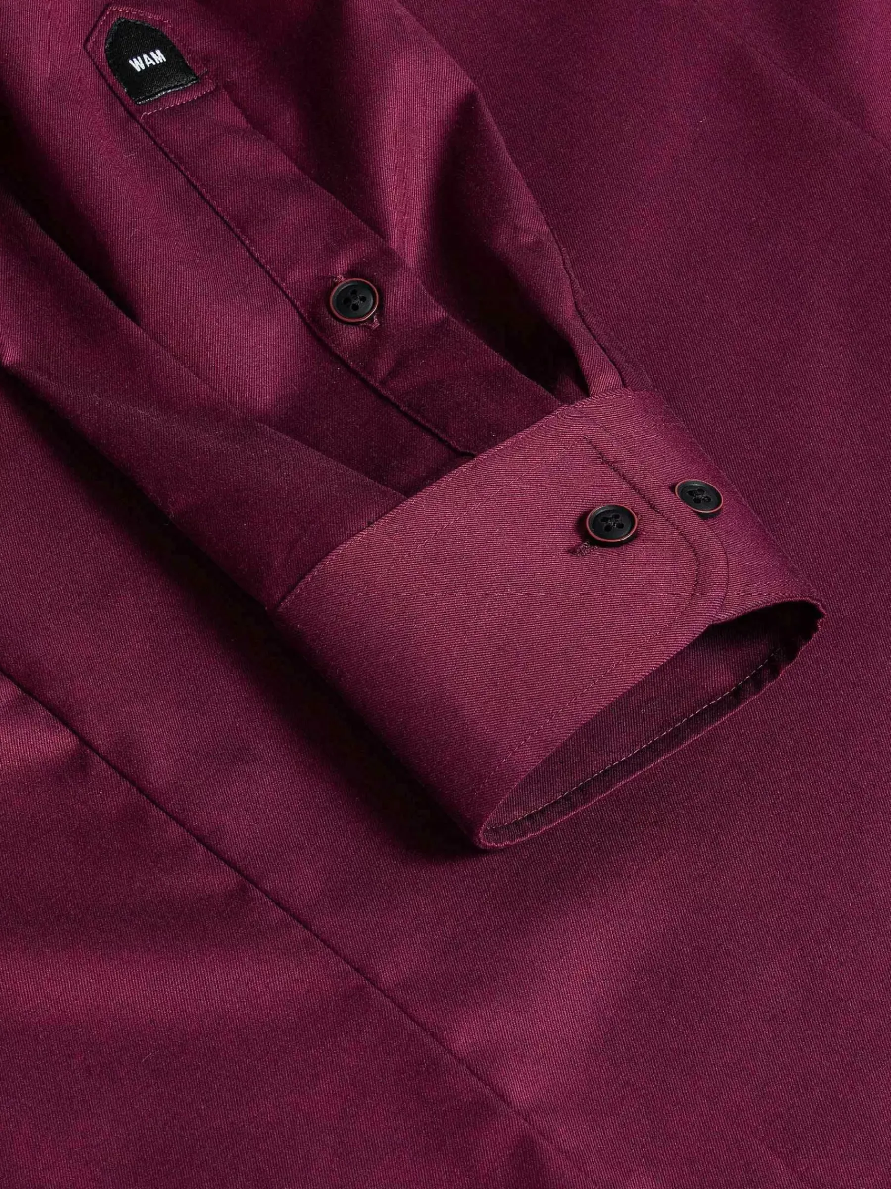 Wam Denim Tempesta Plain Cotton Purple Overhemd Lange Mouw| Overhemd Lange Mouwen
