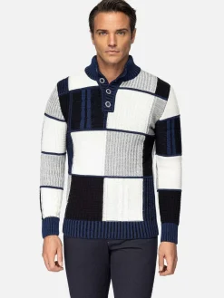 Wam Denim Truien 77542 Cambridge Navy White| Truien