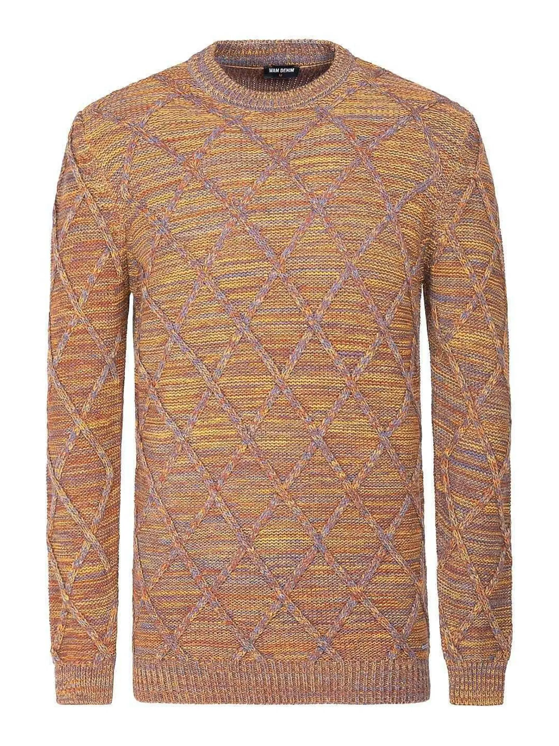 Wam Denim Truien 77520 Flinn Orange Yellow| Truien