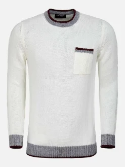 Wam Denim Truien 77519 Sisal Off White| Truien