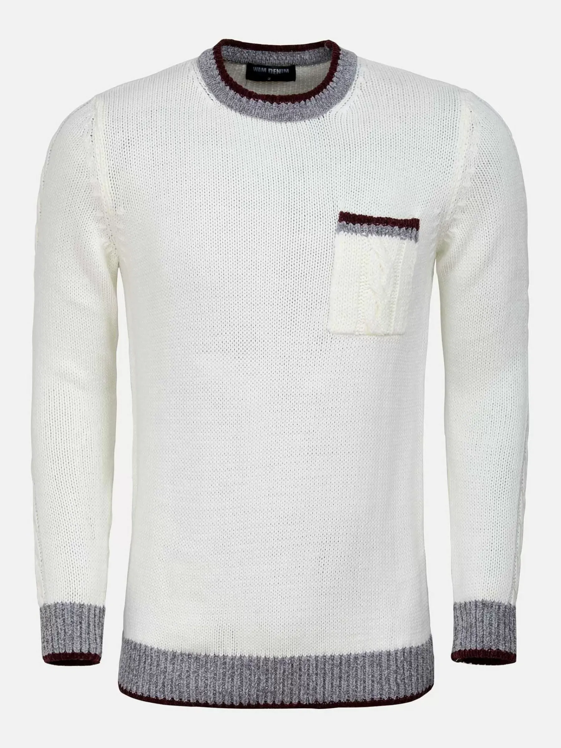 Wam Denim Truien 77519 Sisal Off White| Truien