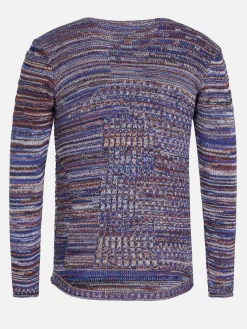 Wam Denim Truien Tuscon Royal Blue Brown| Truien
