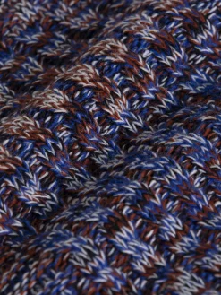 Wam Denim Truien Tuscon Royal Blue Brown| Truien