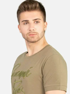 Wam Denim T-Shirt 69116 Winston Salem Khaki| T-Shirts