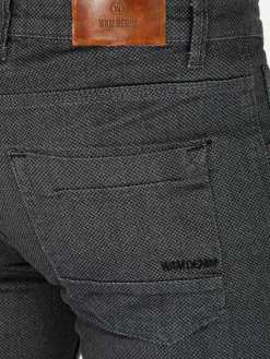 Wam Denim Twilight Mini Check Slim Fit Anthracite Jeans| Jeans