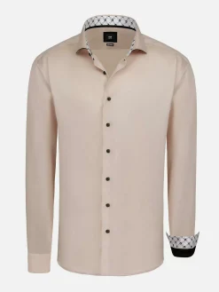 Wam Denim Vercelli Solid Light Pink Overhemd Longe Mouw| Overhemd Lange Mouwen