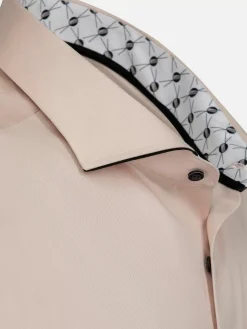 Wam Denim Vercelli Solid Light Pink Overhemd Longe Mouw| Overhemd Lange Mouwen