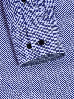 Wam Denim Vermilion Checkered Royal Blue Overhemd Lange Mouw| Overhemd Lange Mouwen