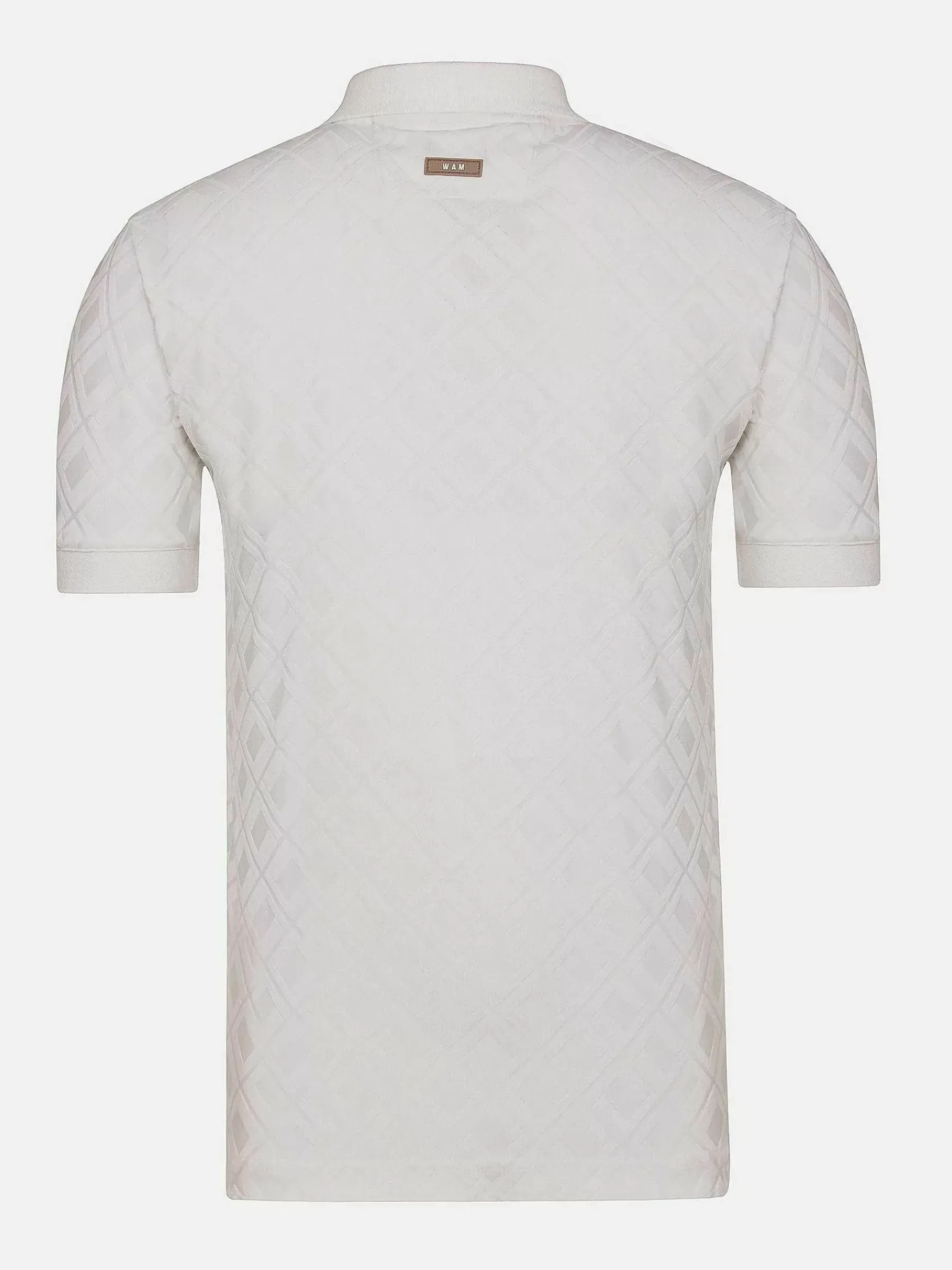 Wam Denim Vista Zipper White Polo| Polo'S