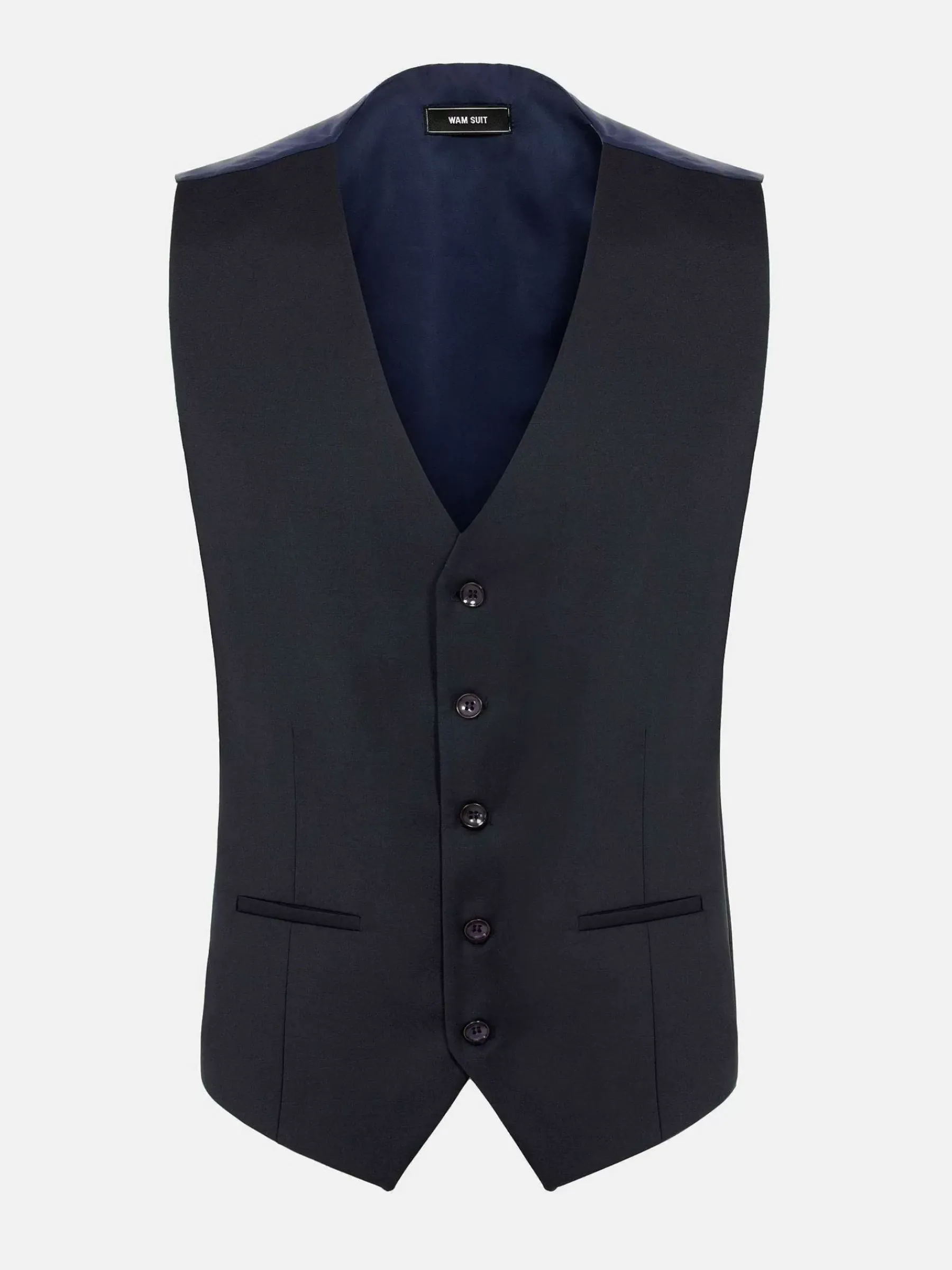 Wam Denim Vittorio Navy Gilet| Gilets