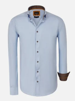 Wam Denim Waylon Regular Fit Light Blue Overhemd| Overhemd Lange Mouwen